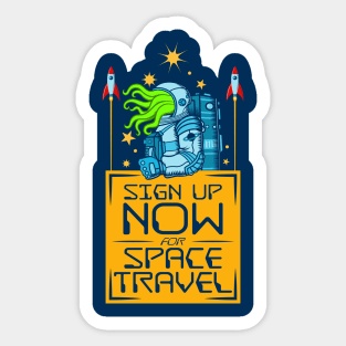 Space Travel Sticker